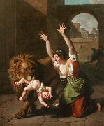 Nicolas-Andre Monsiau Le Lion de Florence Sweden oil painting artist